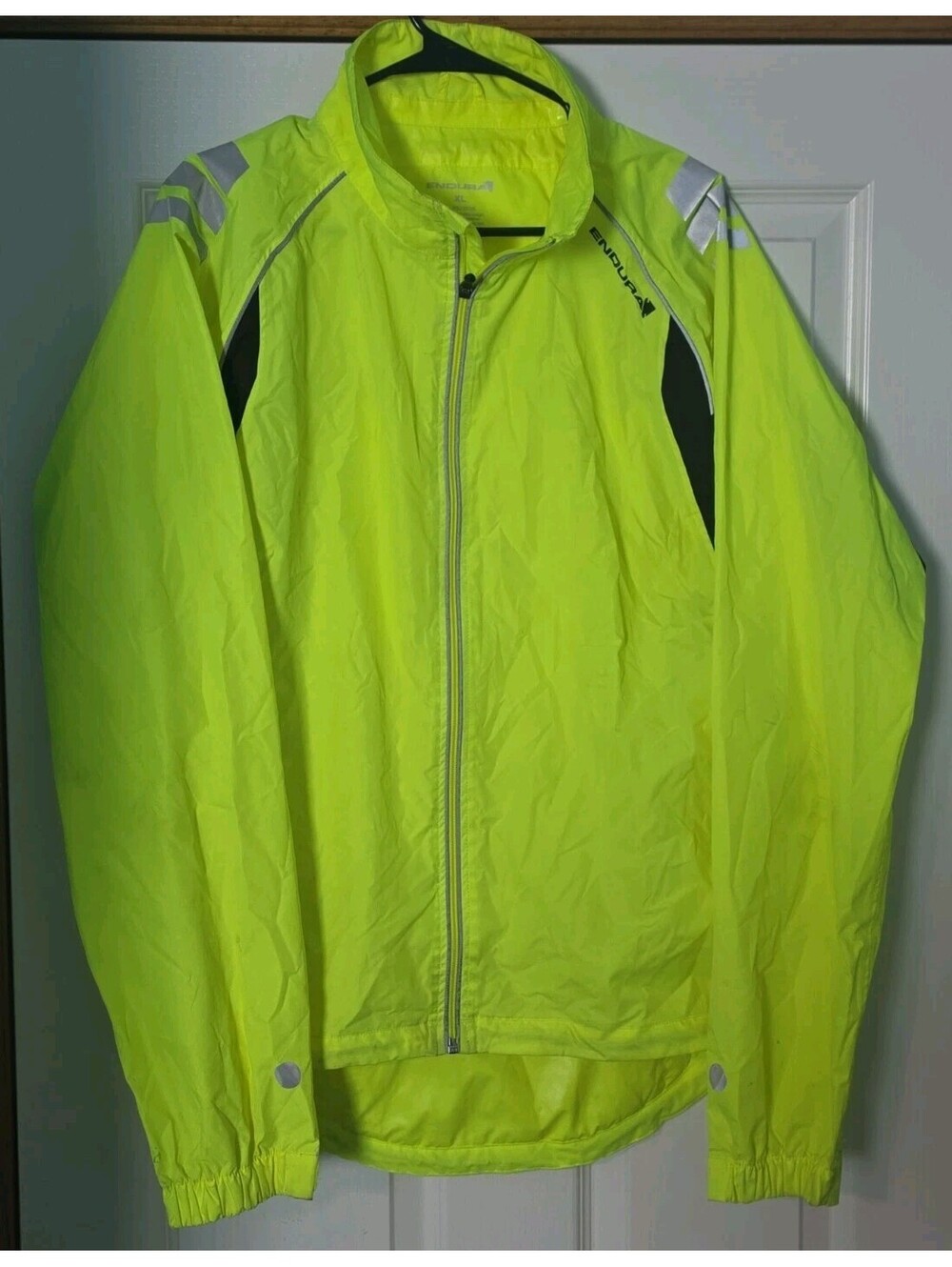 ENDURA High Viz Mens Waterproof Jacket Cycle Running Breathable XL Polyester